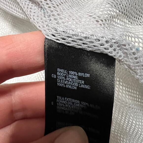 The North Face Coat Womens Large Hyvent Nylon Hooded Rain Jacket *flaw - Picture 11 of 11